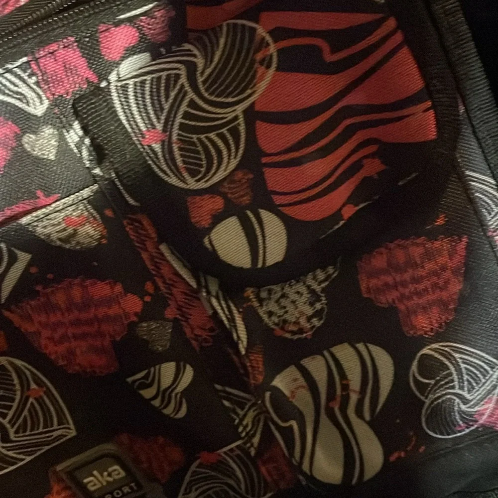 Vintage laptop bag AKA sport hearts satchel bag